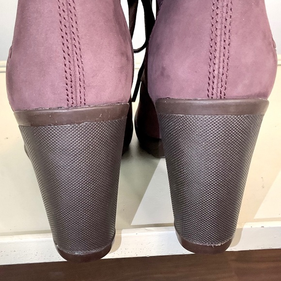 Timberland Purple Camdale Fleece Fold Down Boots Size 9.5 - Picture 11 of 14